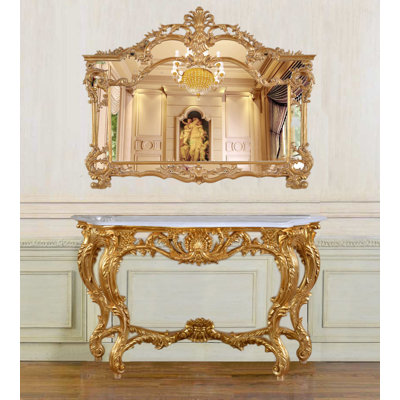 Ensemble de console 60,6 "et miroir d'appoint