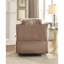 Fauteuil inclinable brun avec accoudoirs coussinés