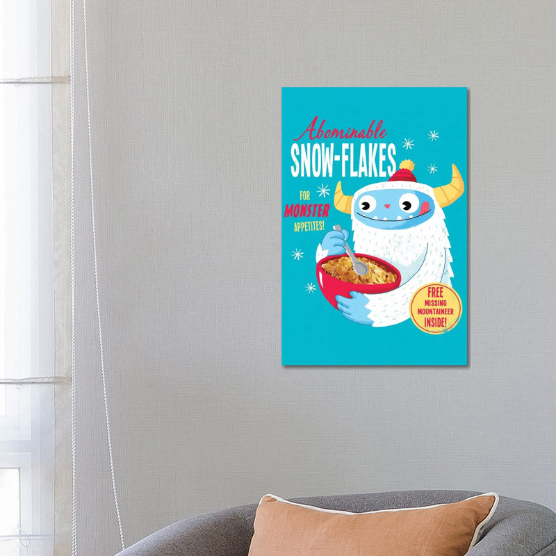 Abominable Snowflakes by Michael Buxton - Wrapped Canvas Print, 66.04 cm H x 45.72 cm W