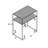 Oxendine Mirrored Glass Top End Table