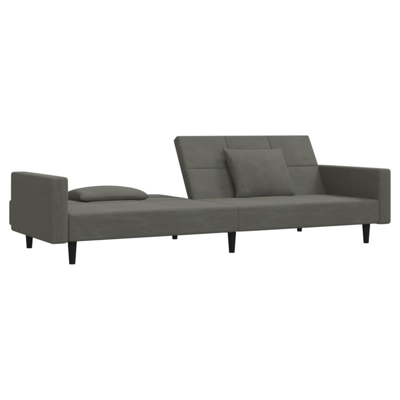 Ruo Upholstered 86.6'' Sofa, Dark Gray Velvet