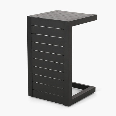 TABLE CAPE CORU ALU EN FORME DE C NOIR