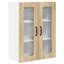 Vidaxl Kitchen Wall Cabinet Brown Oak 60 X 31 X 80 Cm Engineered Wood-121218216-121218215