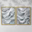 Série ABSTRACT CDLVI - reproduction encadrée de qualité supérieure - prête à être accrochée - aucun clou requis - aucun clou requis-85988812-85988813