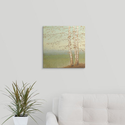 « golden bouleau ii avec blue sky » par james wiens,, reproduction d’art