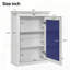 Armoire à pharmacie murale à miroir avec tablette réglable-2071459999