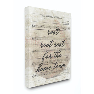 " Root For The Home Team Base Ball Game Music Sheet " by Penny Lane Publishing