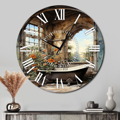 Horloge murale pour salle de bain