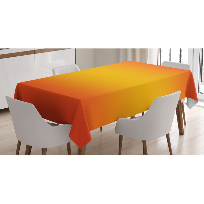 Ombre Tablecloth, Orange/Red, 90" L x 60" W