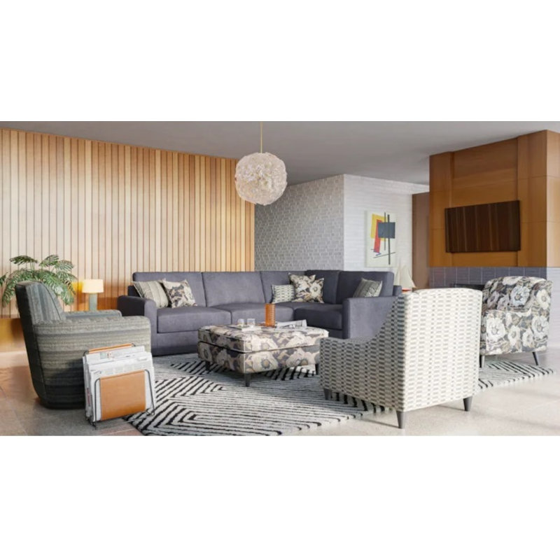 Fauteuil d'appoint en flanelle Rebecca