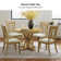 Amoz 42" Pedestal Round Solid Wood Frame Dining Table