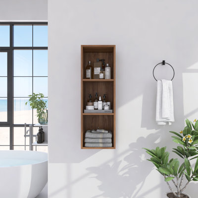 12 Inch Small Wall Mounted Storage Shelves, Suitable For Small Bathroom, Study, Storage Room