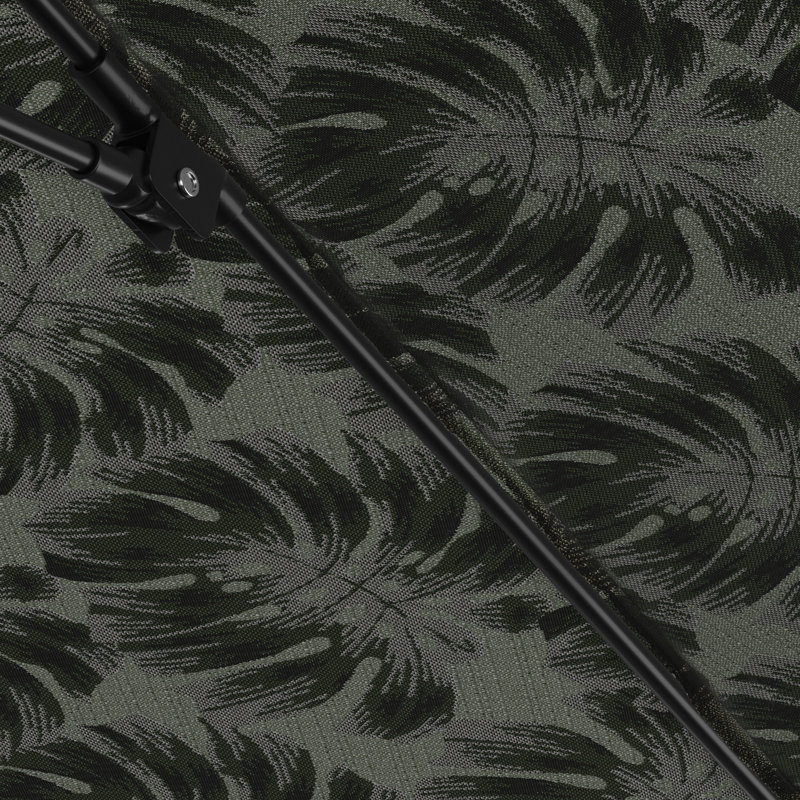Parasol de marché 108 "x 108 Santana, Noir, noir, noir, noir, Palm Hunter - Pacifica Premium