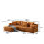 Canapé modulaire rembourré en L de 106,3 po Boneless-234901614-234901607