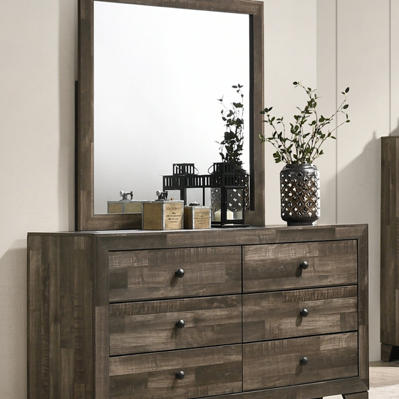 Mobilier de chambre en bois 1 pièce, Gris / brun rustique