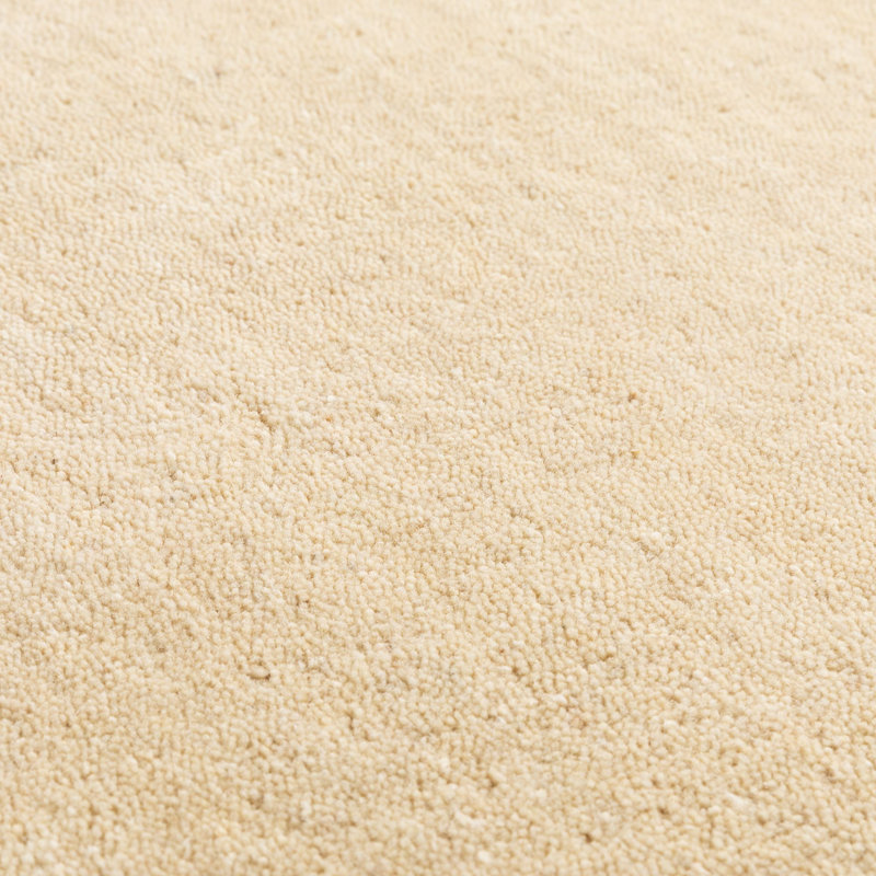 Elno Wool Hand Woven Area Rug, Runner 65cm x 135cm, Beige