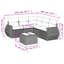 Ensemble de canapé de patio 6 pièces avec coussins en rotin de polyester-436376225-436376224