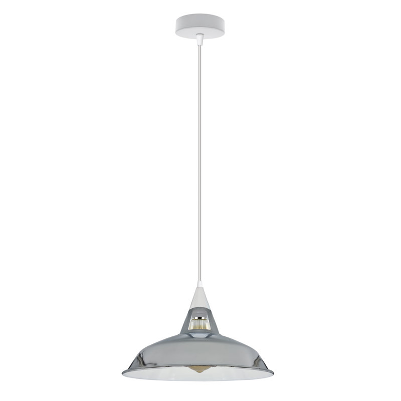 1 - Light Single Pendant, Yes, Chrome