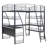 Ardelia Loft Bed with Desk, Bookcase and Charging Station-771102313-771102315