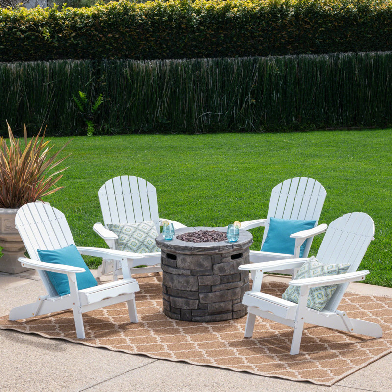 Nash Acacia 4 - Person Patio Conversation Set, White