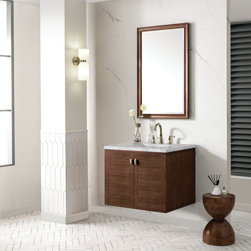 Amberly 30'' W Single Vanity, Victorian Silver, 8" Widespread, 30"
