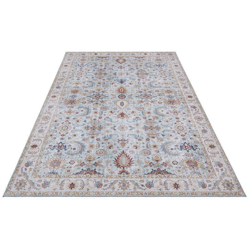 Vivana Tufted Sky Blue Rug, Rectangle 80 x 150cm
