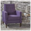 Fauteuil inclinable Mid-Century moderne en tissu mauve