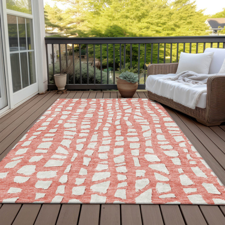 Lamanna Washable Striped Indoor / Outdoor Rug
