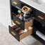 Ensemble de meuble-lavabo simple 48 po Kesia avec comptoir en pierre composite blanc de Carrare sans miroir-1573280110-1573280111
