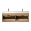 Ensemble de meuble-lavabo mural double 60 po-45827125-45827126
