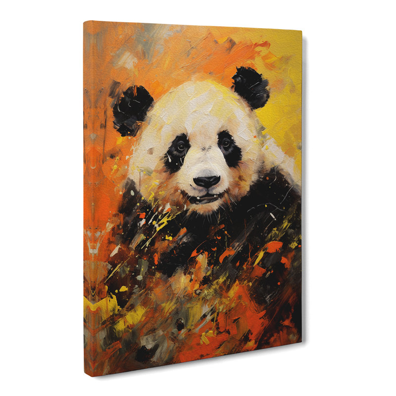 Panda Gestural - Print, 50cm H x 35cm W x 3cm D