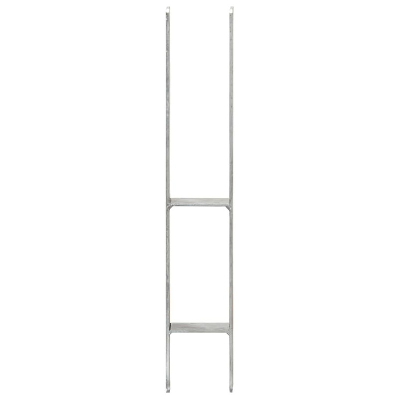 Calpurnia Symple Stuff Silver Metal Mounting System for Posts, 60cm H x 9cm W x 15.2cm D