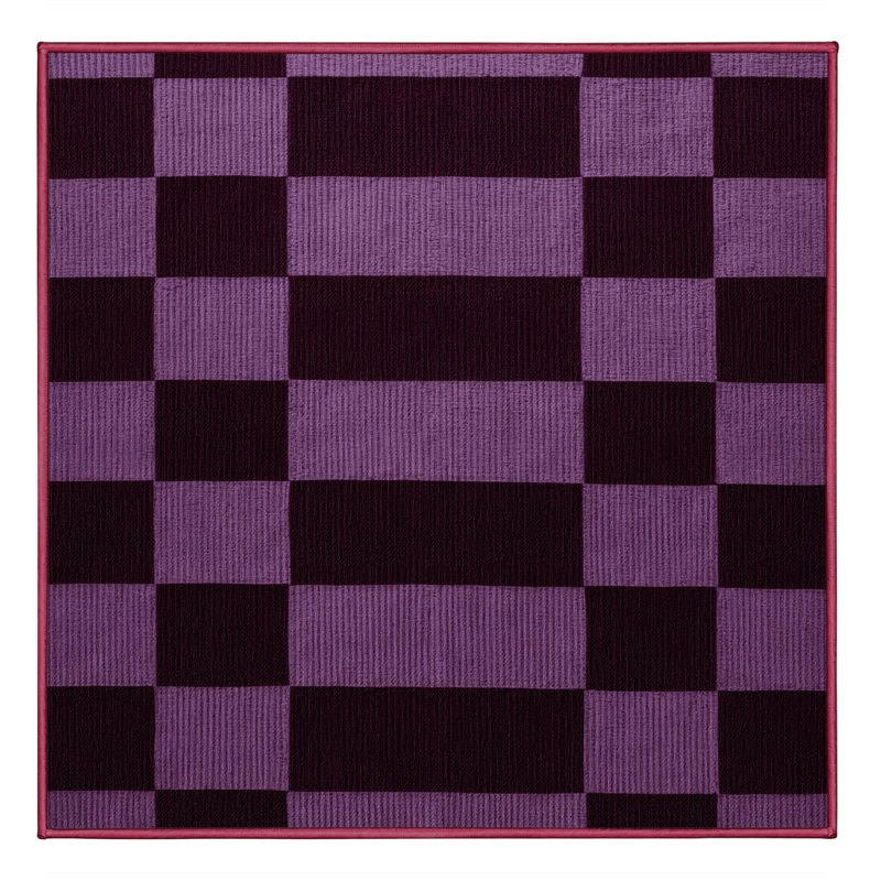 Tapis mauve lavable à la machine, Carré 5 pi