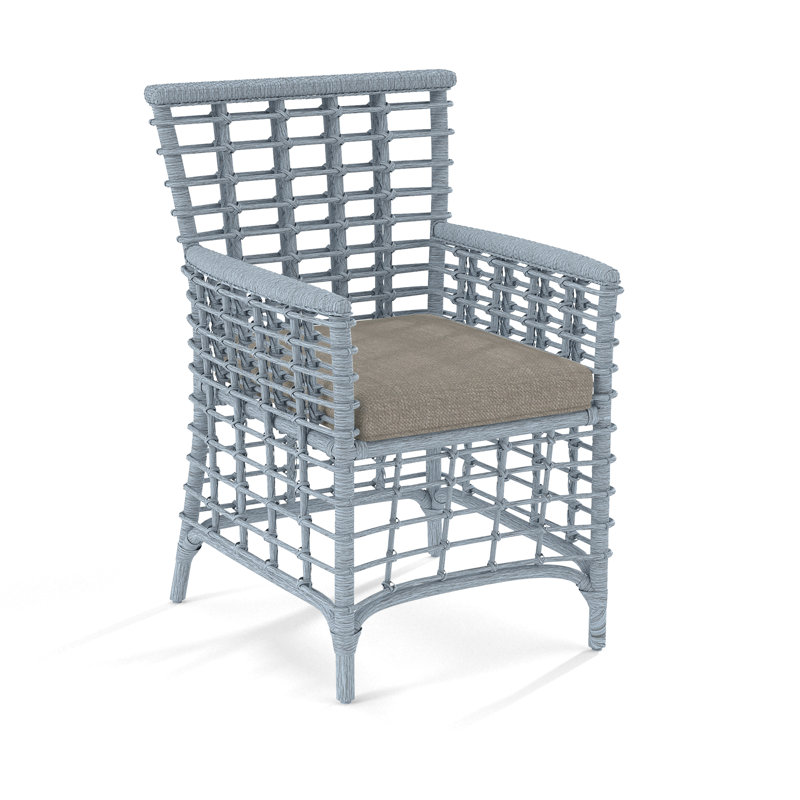 Bridgehampton Arm Chair, Stone Crypton Performance, Sea Glass