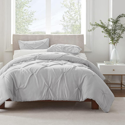 Ensemble de housse de couette plissée hypoallergénique et ultra douce