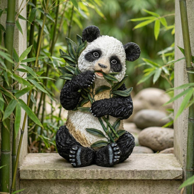 Statue de panda asiatique Shan Shan