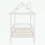 Lit simple en bois avec clôture-1281897302