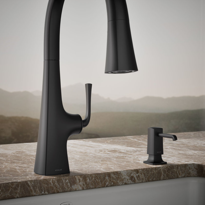 Graze Soap/Lotion Dispenser, Matte Black