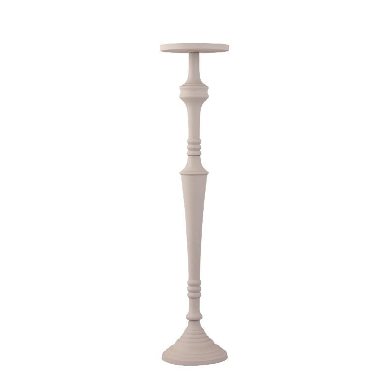 Aluminium Candelabra, Beige, 96cm H x 21cm W x 21cm D