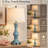 29" Distressed Blue Farmhouse Table Lamps Set with 3-Way Touch Dimming, USB-A & Type-C, LED Bulbs Included