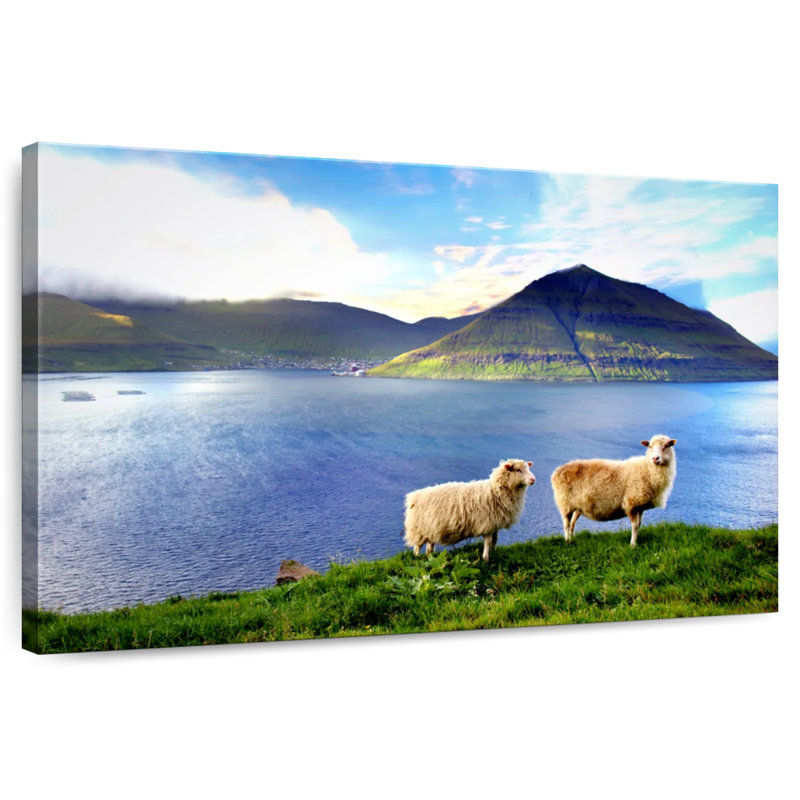 Brampt Faroe Islands Sheep, 32" H x 48" W