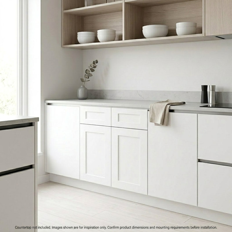 Armoire de cuisine 3 tiroirs Modern, L 36 po x H 34,5 po x P 24 po