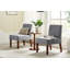 Chaise d'appoint avec table ronde en bois-80391809