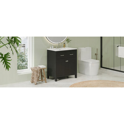 Meuble-lavabo 30 po avec lavabo en céramique
