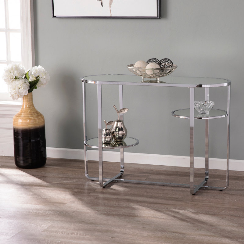 Console à miroir avec rangement