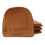 Ensemble de 6 coussins de chaise de cuisine en peluche antidérapants Klear Vu The Gripper, 15 po x 16 po x 2 po-98798967