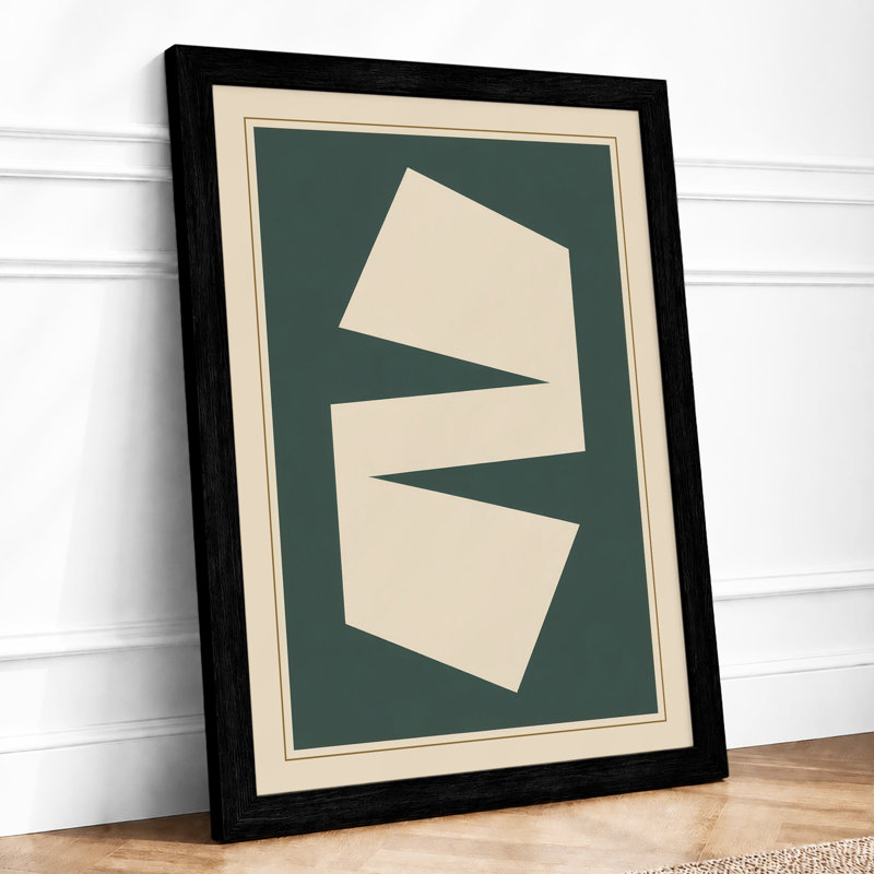 Angular Planes Geometric - Print, Black, A3 - 42.0 x 29.7 cm