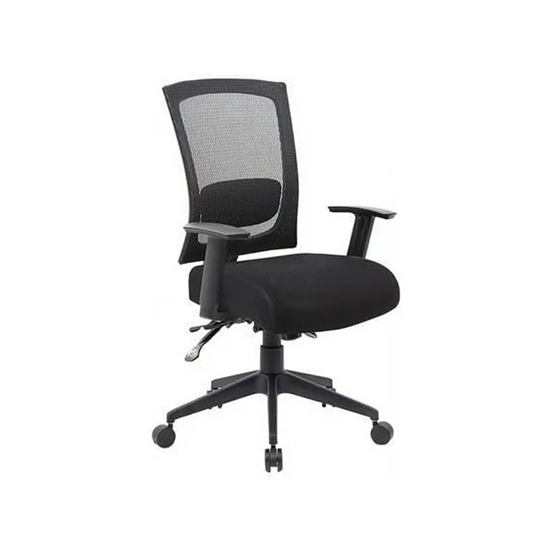 Adjustable Mesh Task Chair with Lumbar Support, Black