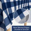 Nappe PEVA imperméable Buffalo Gingham avec envers en flanelle, repas intérieur et extérieur-131239449-131239450