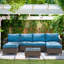 Ensemble de 7 chaises de patio en osier Umeh-72836230